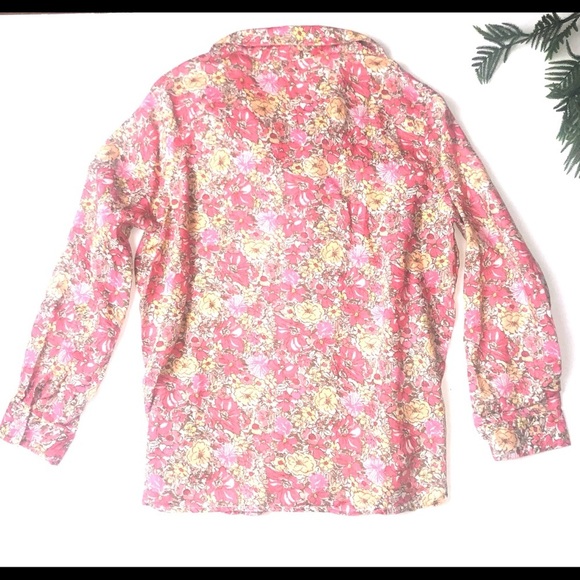 J.Jill floral blouse 100% linen - Picture 2 of 6